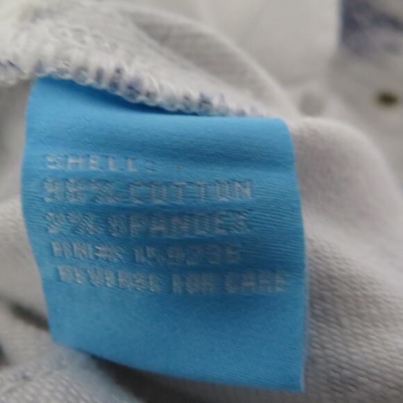 J. McLaughlin Womens Sz 12 Navy White Heron Toile Amal Pants Ankle Length Preppy - Picture 7 of 7